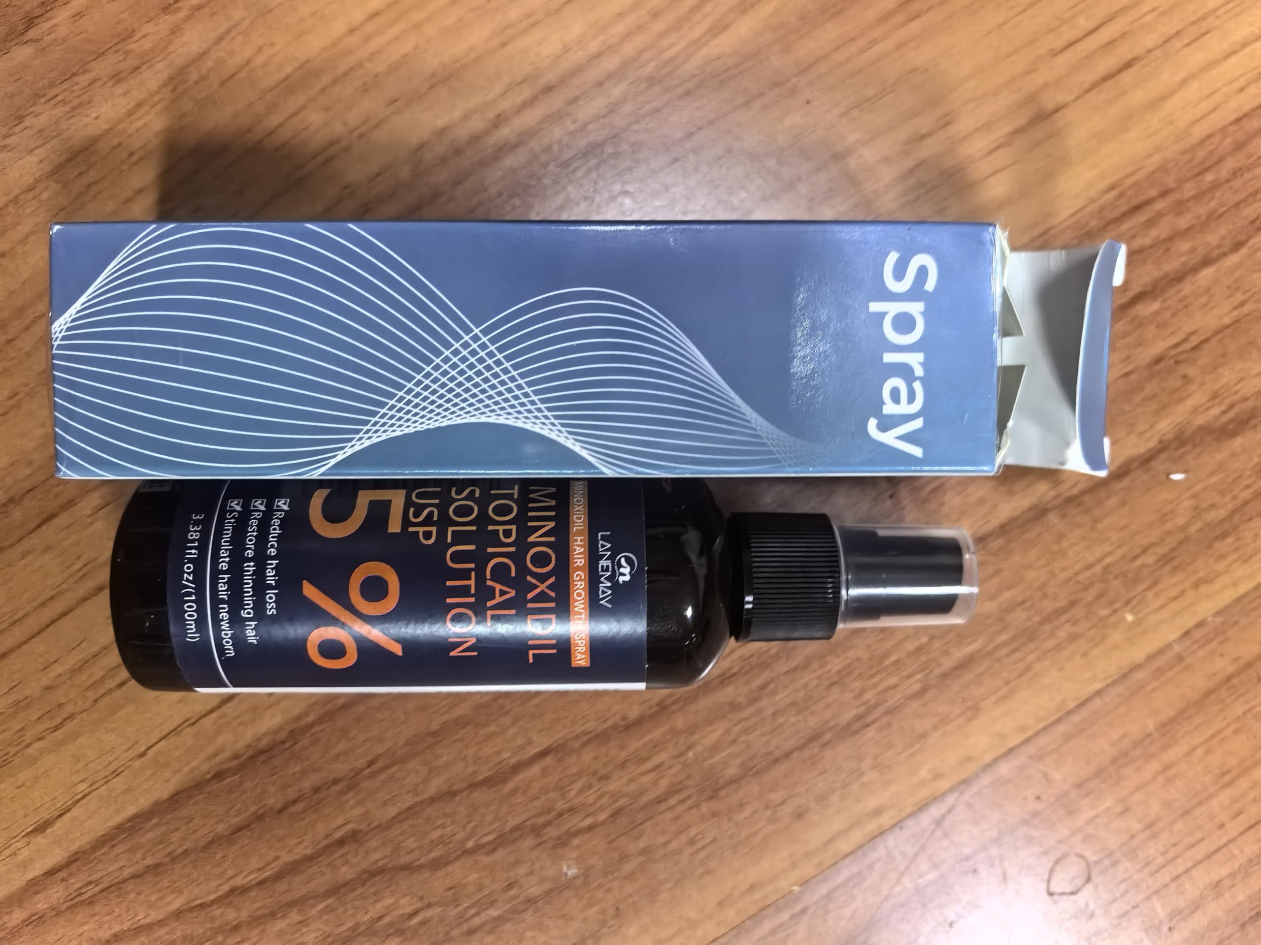 5 Minoxidil Hair Growth Spray - Extra Strength Hair Regrowth Topical Hair Loss Treatment for Men to Regrow