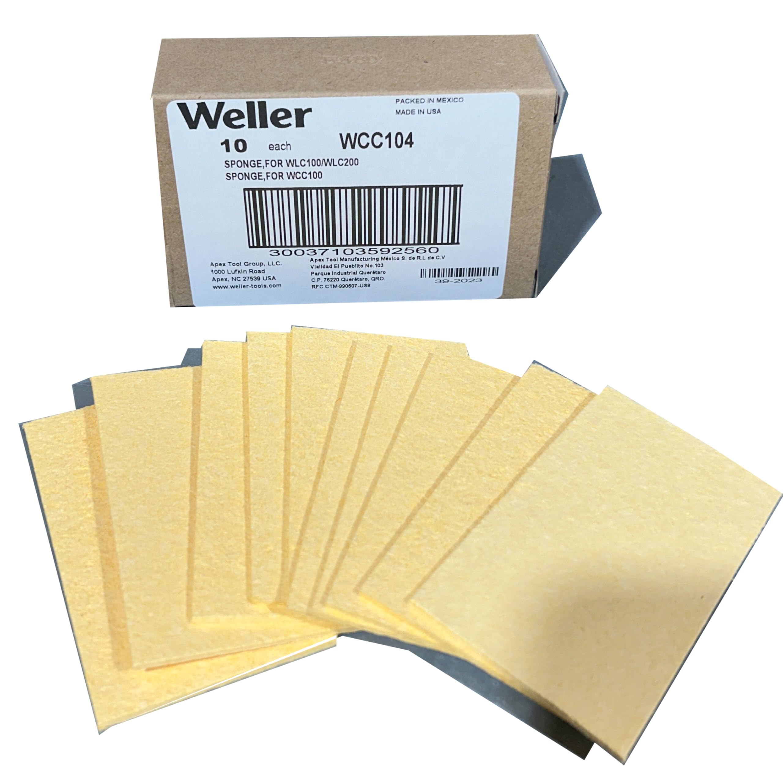 Weller WCC104 10 Pack Solder Tip Cleaning Sponge, 4