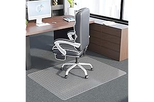 Office Chair Mat for Low Pile Carpet: Clear & Durable Floor Protection Solution