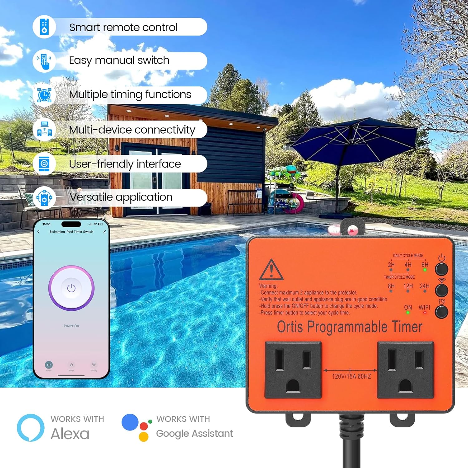 WiFi Above Ground Pool Timer Switch, Ortis Smart Kuwait Ubuy