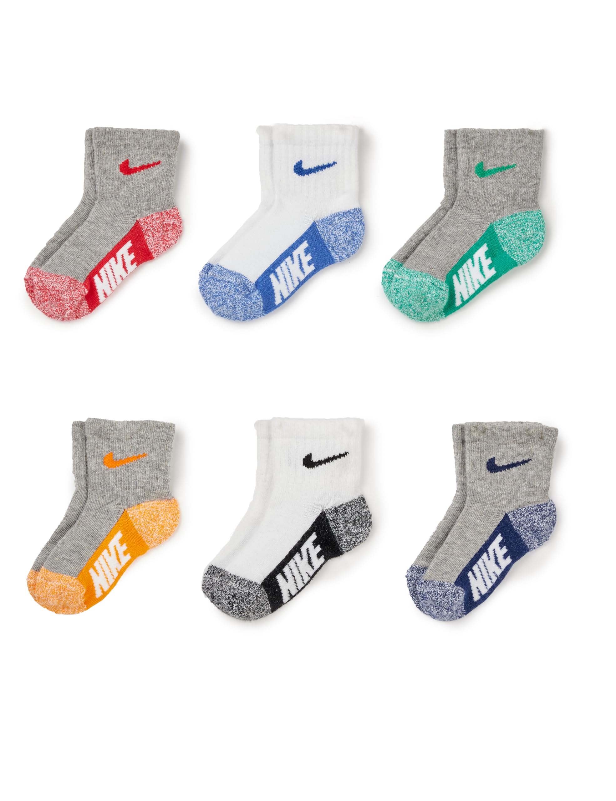 Nike Unisex Kid's Baby 6-Pack Performance Socks