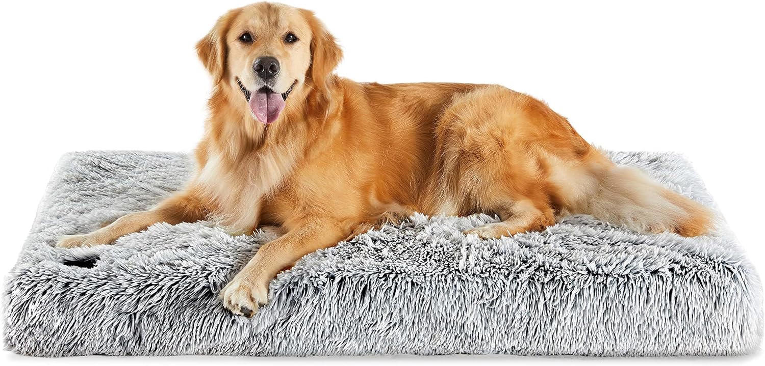 WESTERN HOME WH Dog Crate Bed for Large Dogs, Waterproof Orthopedic Dogs Bed – Egg Crate Foam W/Removable Washable Cover, Plush Dog Beds with Non-Slip Bottom