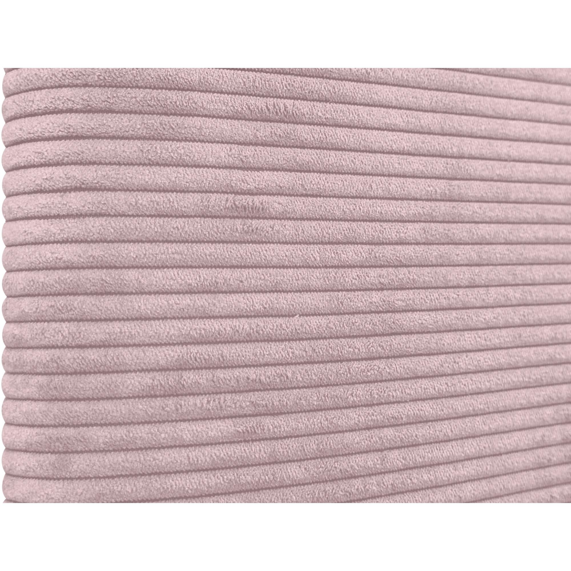 DHOME Cabecero Tapizado Liso Redondeado Pana Premium para Pared Acústicos Cabeceros Absorbentes Cabezal Cama Dormitorio (Rosa Palo, 80cm)