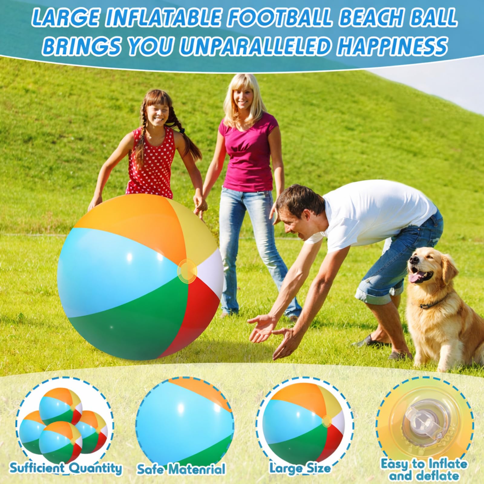 UILYNIU Balones De Fútbol Inflables 30 Cm – Juego De 4 Pelotas De Playa De PVC Para Niños Y Adultos, Ideales Para Piscina, Playa Y Fiestas De Verano