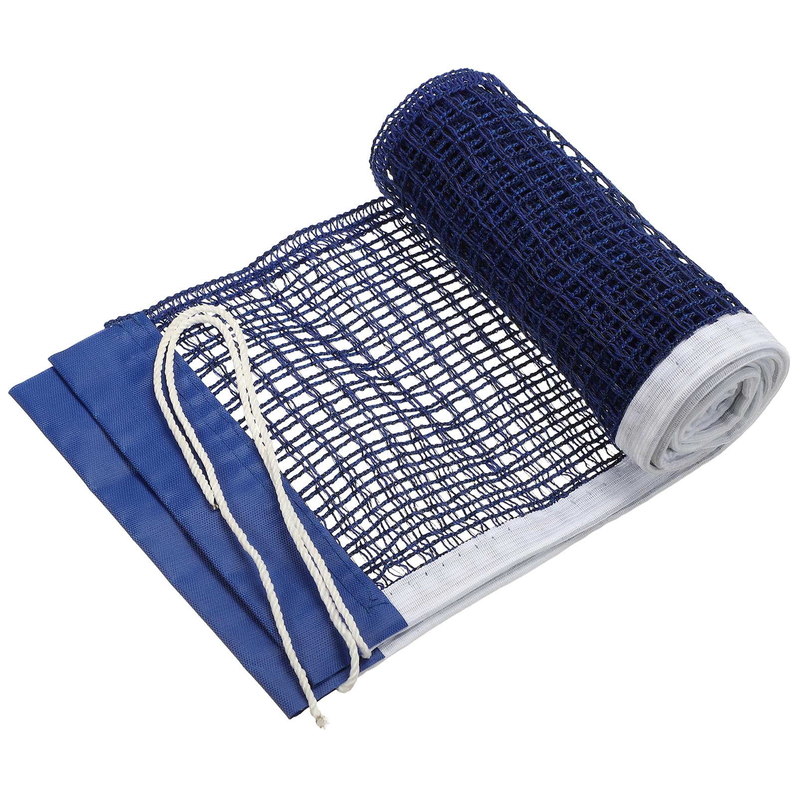 YELARXI Portable Table Tennis Net, String Tension Ping Pong Net Replacement Accessories 2Pcs & 180x14cm & D4 Mesh & Polyester & Blue - for (Indoor/Outdoor/Gym)