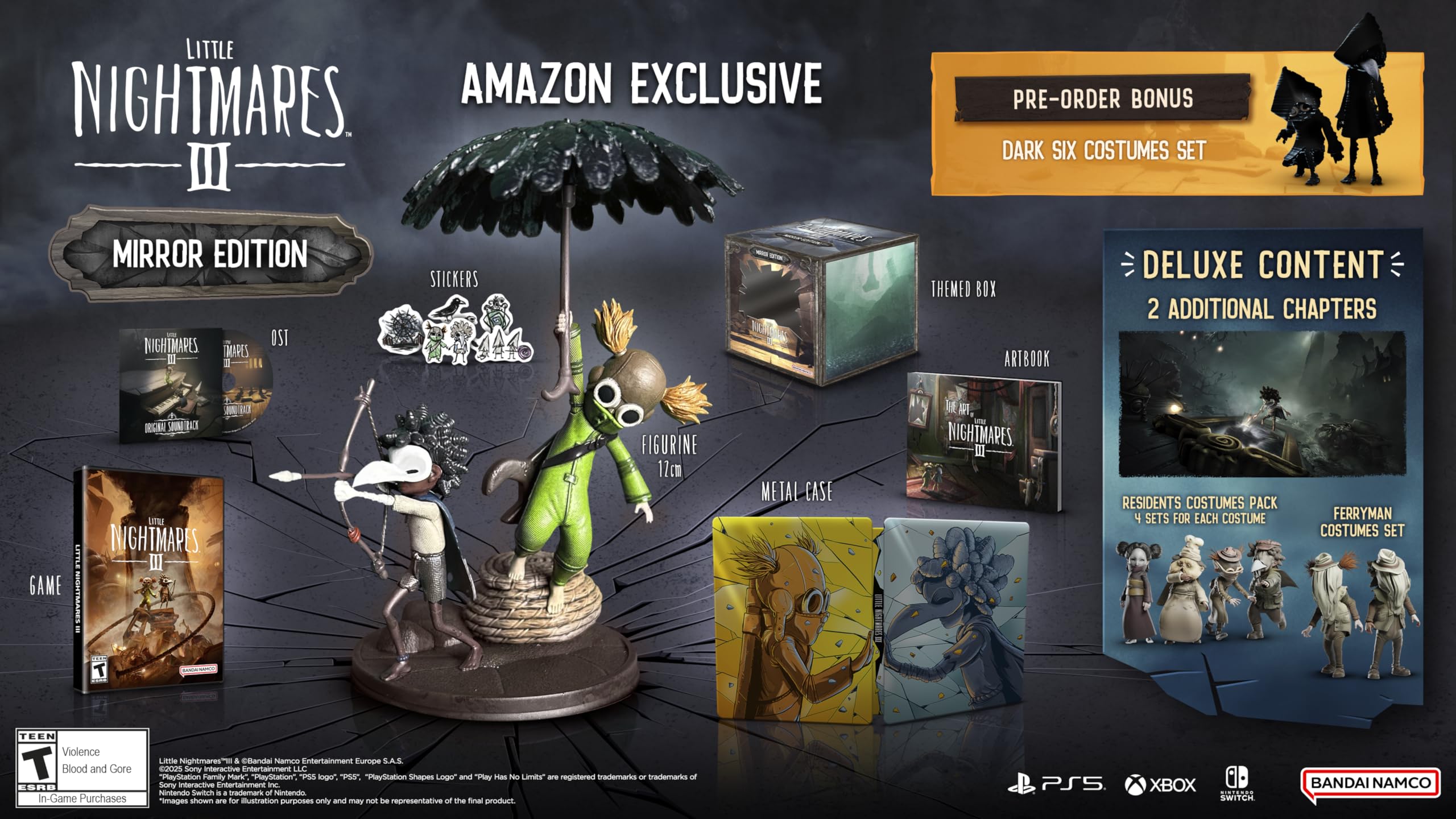 リトルナイトメア III Mirror Edition - Switch Little Nightmares III Amazon Exclusive Nintendo Switch Mirror