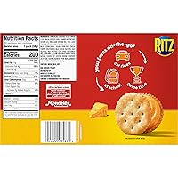 Vista 33 de RITZ Galletas tipo sándwich de queso, 20 paquetes de bocadillos (6 galletas por paquete)