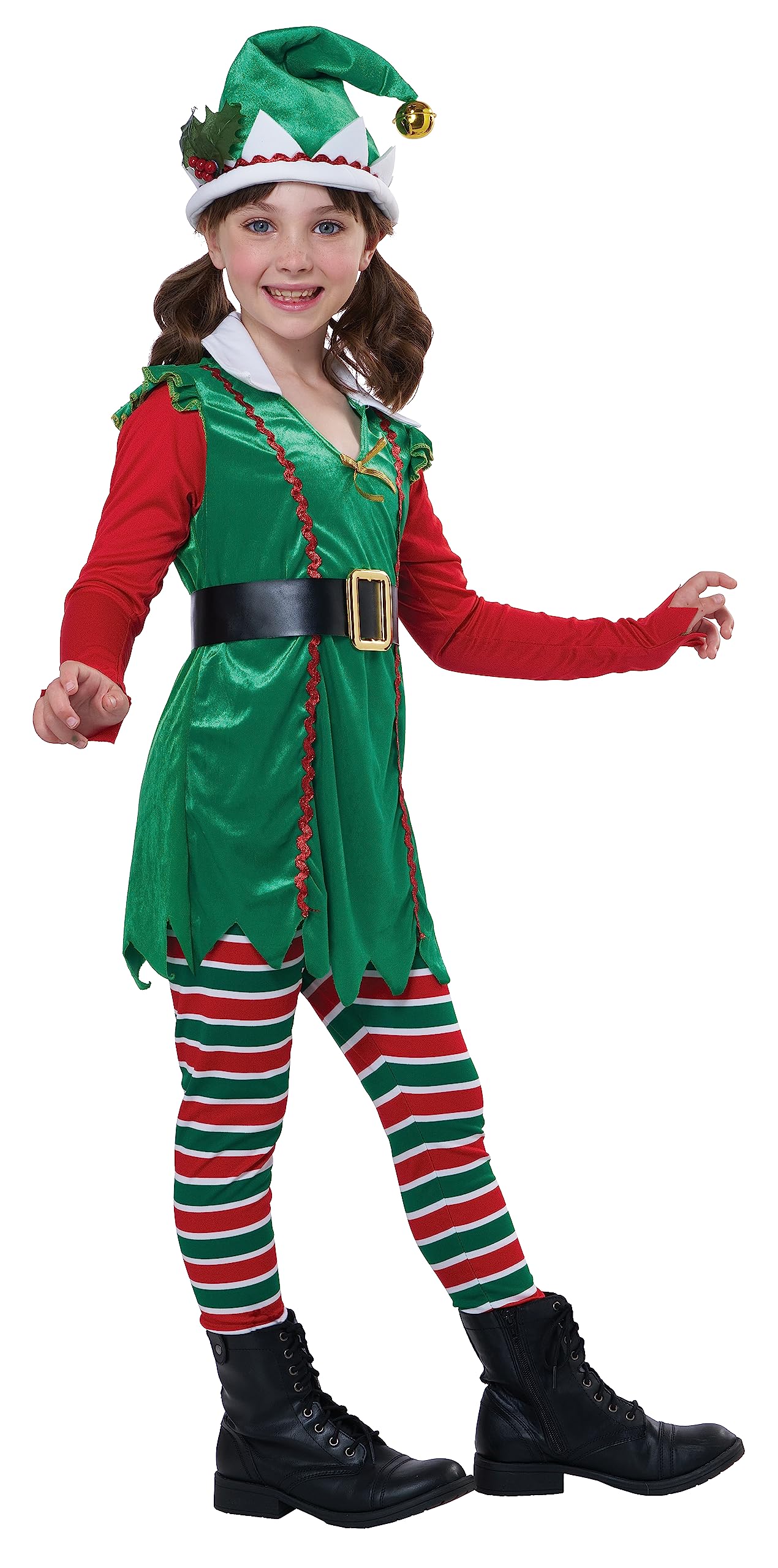 Déguisement elfe de Noël luxe fille Jadeo