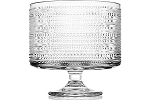 MDLUU Glass Trifle Bowl with Pedestal