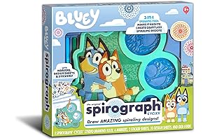 Spirograph for Bluey Fans: Bluey-Themed Drawing Set for Kids
