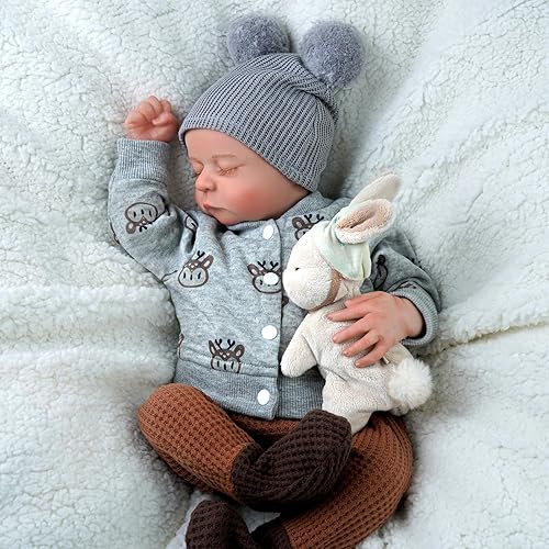 Miniatura 1 de BABESIDE Muñecas de bebé Reborn realistas, Boy-Noah, cuerpo de vinilo suave de 20 pulgadas, muñecas de bebé recién nacidas, hechas a mano, muñeca de