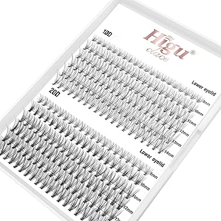 240 PCS Lash Clusters DIY Eyelash Extension 10D/20D Cluster Lashes C Curl 8-16mm Individual Eyelashes Cluster Lashes Wisps Reusable Mini Eyelash Cluster Eyelash Extensions at Home (10D+20D C MIX8-14)