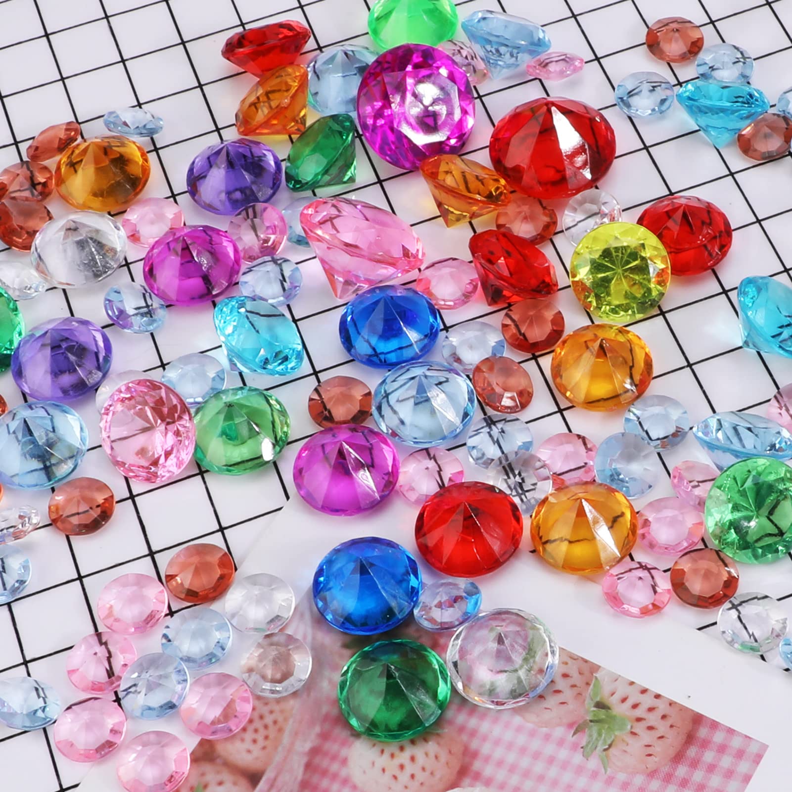 Piedras Blancas Para Macetas 180 Piedras Acrílicas Decorativas - Diamantes  Falsos 12mm,20mm,25mm - Para Centros De Mesa, Bodas, Jarrones Diamantes  Imitacion Fiestas, image size:1601x1601