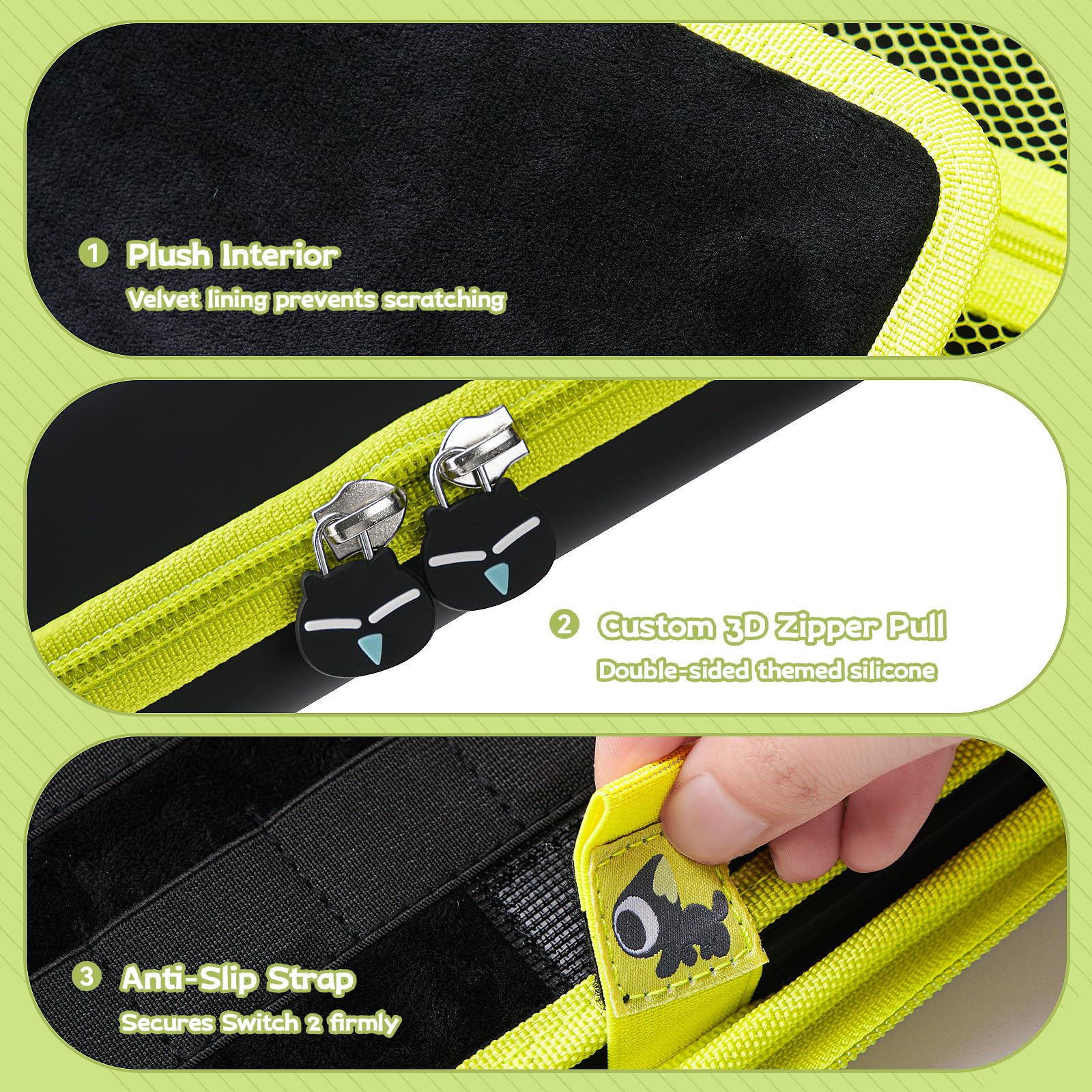 GeekShare Funda de transporte Switch 2, bolsa de almacenamiento rígida con ranuras para tarjetas de juego, funda de viaje portátil compatible con consola Switch 2 (2025) y accesorios de juego, serie