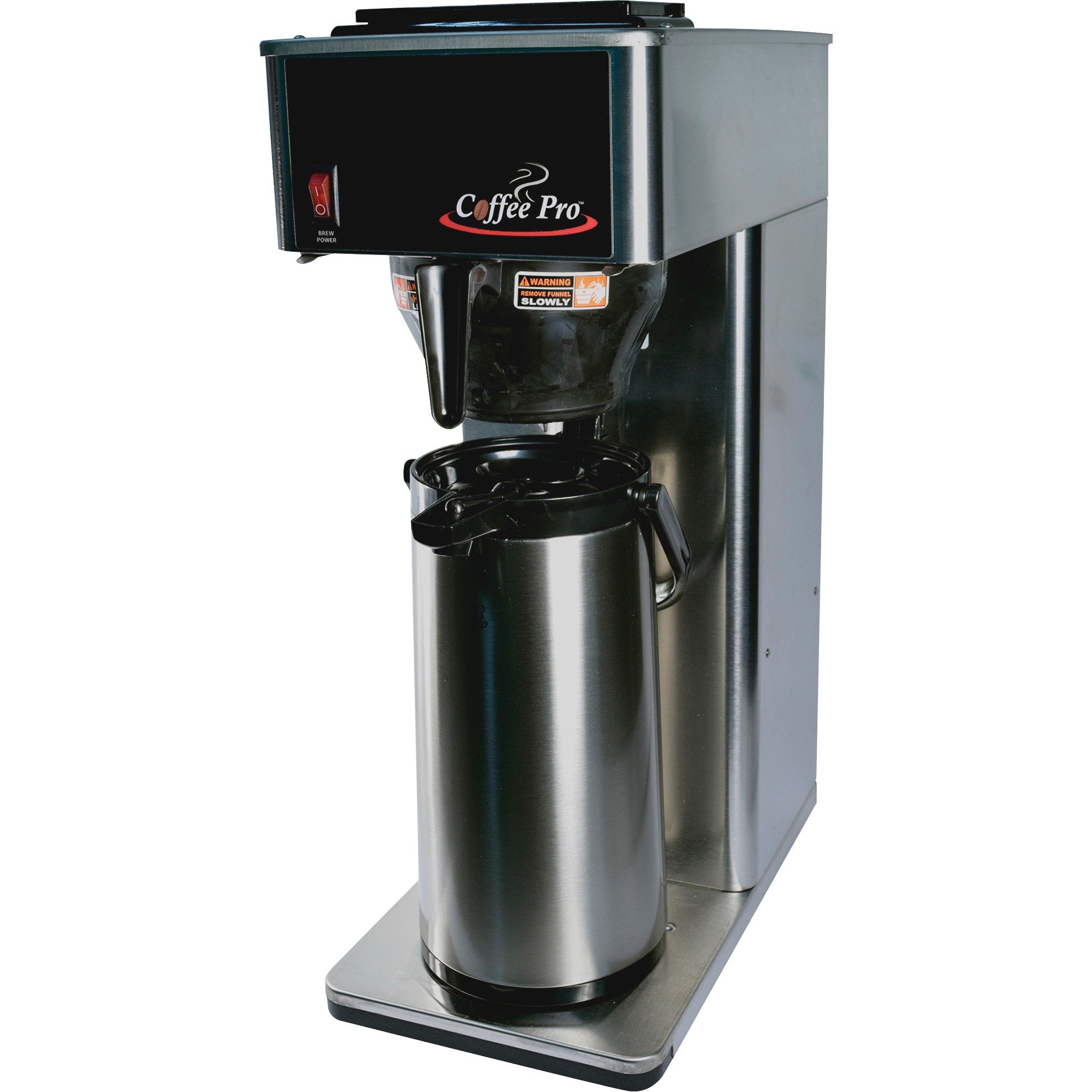 Coffee Pro CPAP Commercial Brewer,w/Airpot,120V,8-1/2"x14-1/2"x21",STST