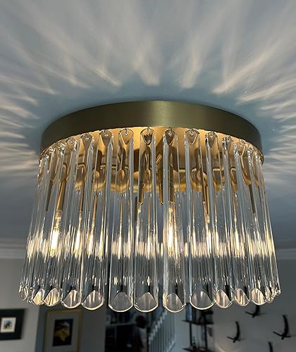 Miniatura 7 de Crystorama Emory - Soporte empotrado dorado moderno con 4 luces