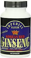 Vista 1 de Imperial Elixir, Ginseng rojo coreano, 600 mg, 100 cápsulas