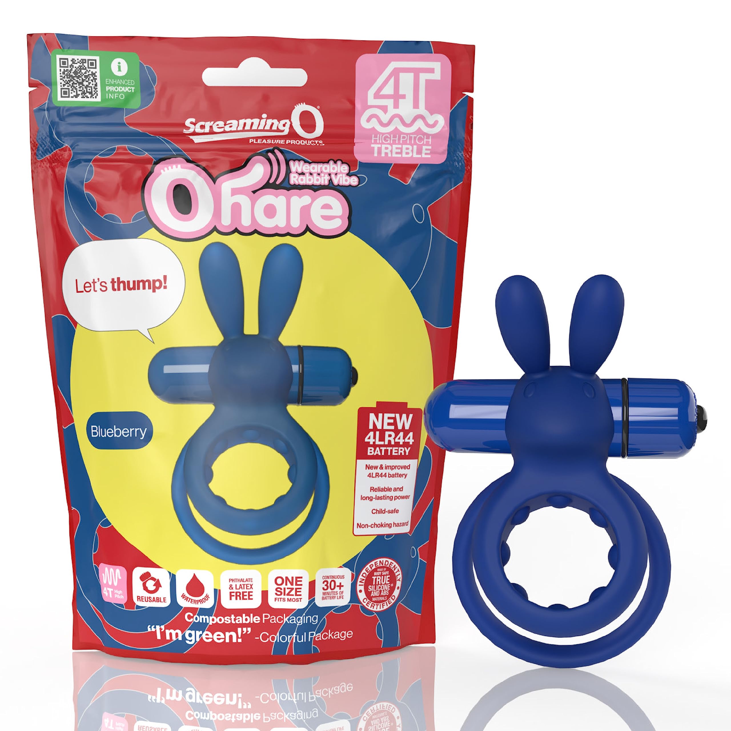 ohare vibrating ring Amazon.com: Screaming O 4T Ohare Vibrating Penis Ring with Bullet –  High-Frequency Vibrating Cock Ring for Couples – Clitoral Stimulator Rabbit  Ears – Reusable Silicone Erection Ring – Blueberry : Health & Household