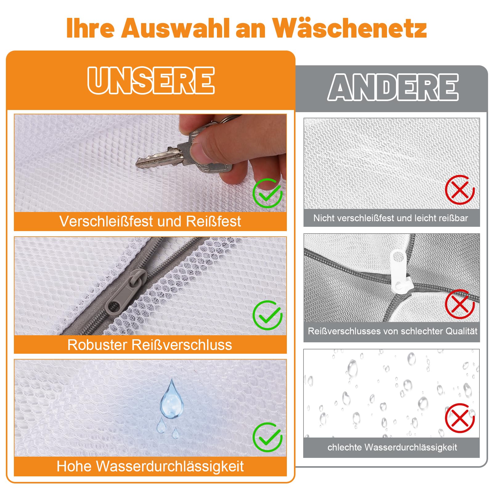 Dntorx 10 sztuk siatek na pranie do pralki, worek na pranie, w 4 rozmiarach, z zamkiem błyskawicznym, na koszule, swetry, płaszcze, dżinsy, bieliznę, odzież dla niemowląt
