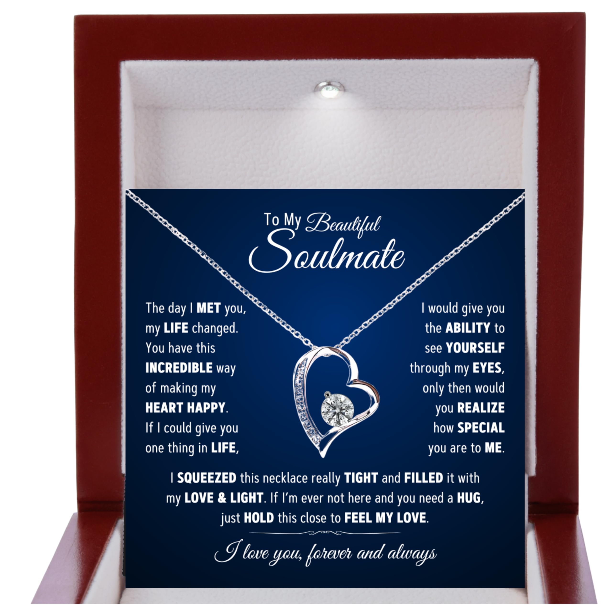 To My Soulmate Necklace For Women, Soul Mate Jewelry