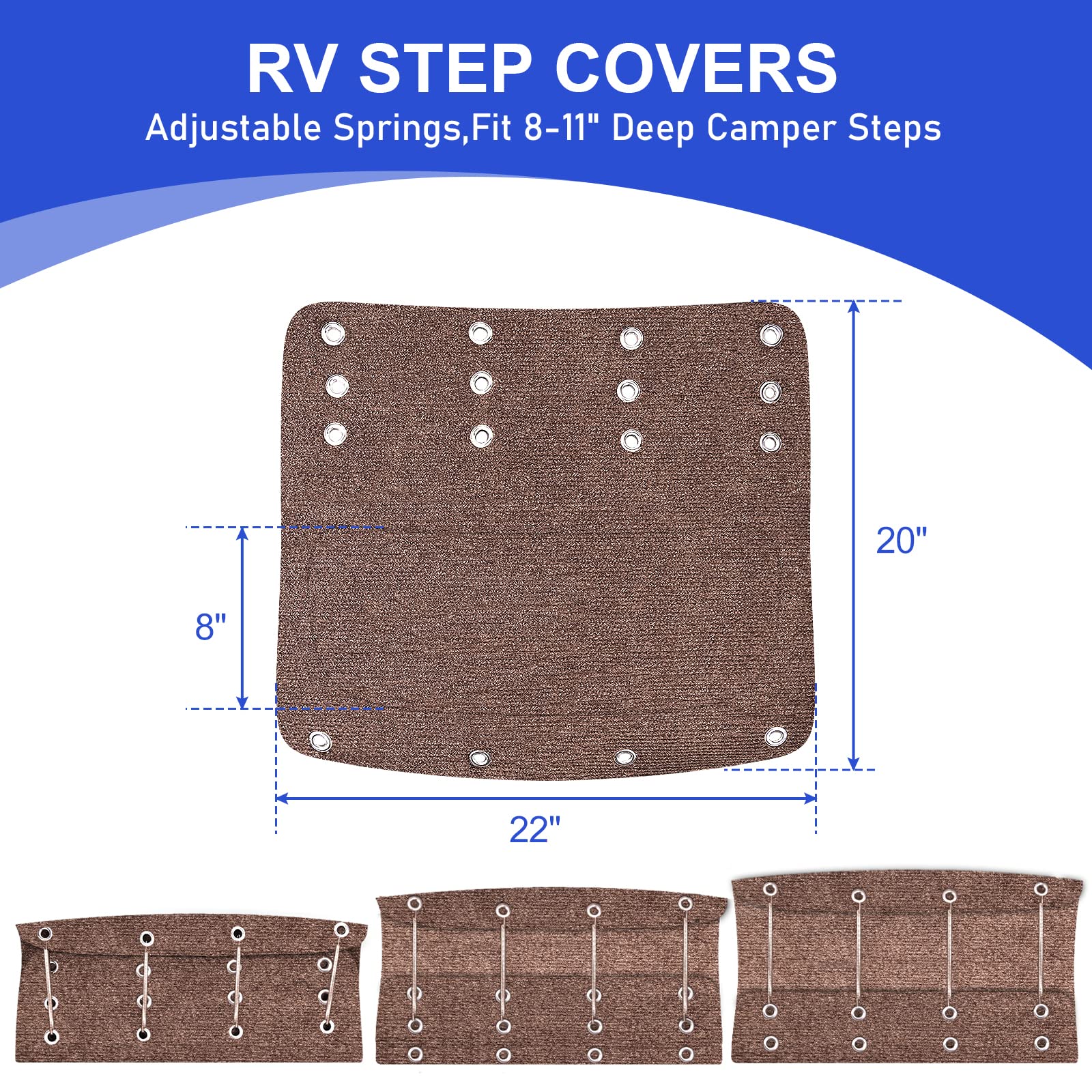 Rv Stair Covers Lawei 3 Pack , 22 Inch Wide Camper Step Carpet Covers ...