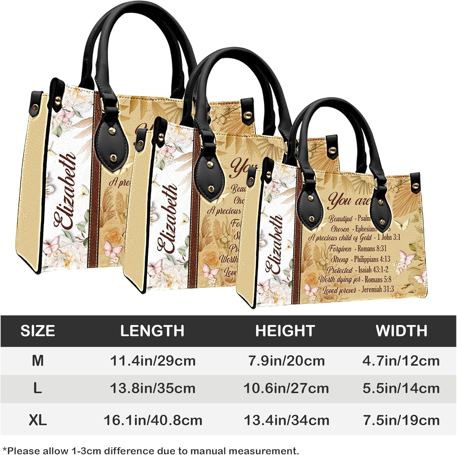 Personalized Christian Leather Handbag For Women, Bible Purse, Religious Bags Christian Gift For Women Her, Jesus Bag - Image 5