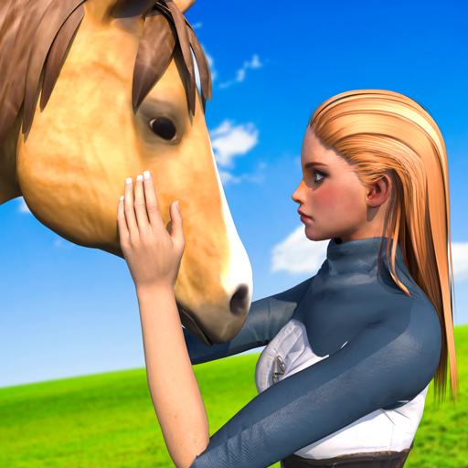 Wildes schwangeres Pferd-Simulator-Tier-Pferde-Abenteuer – virtuelles Reitpferd und Mama-Pferd-Tierwelt – schwangere Pferde-Spiele