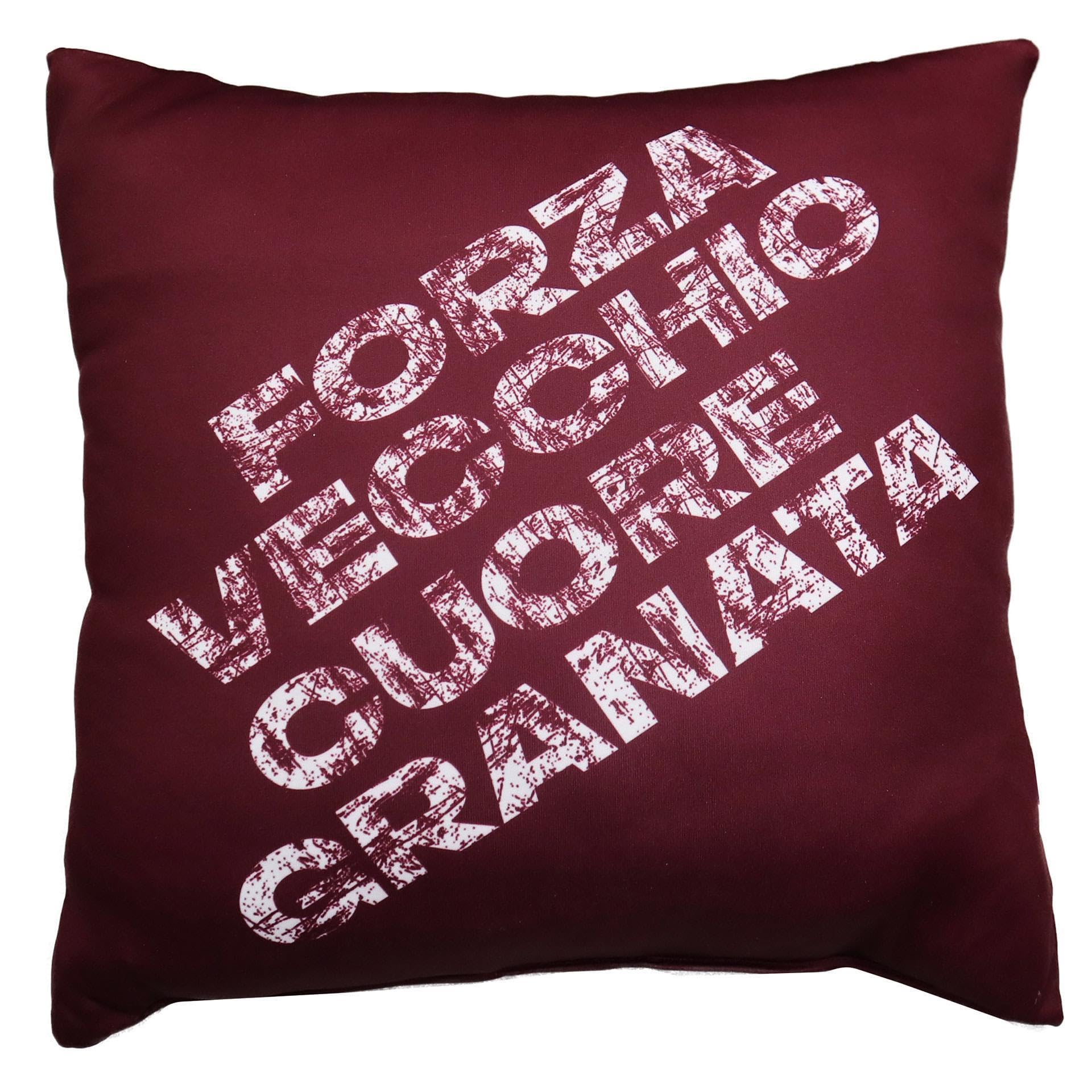Generico Cuscino decorativo compatibile con Torino Calcio Bordeaux UNICA