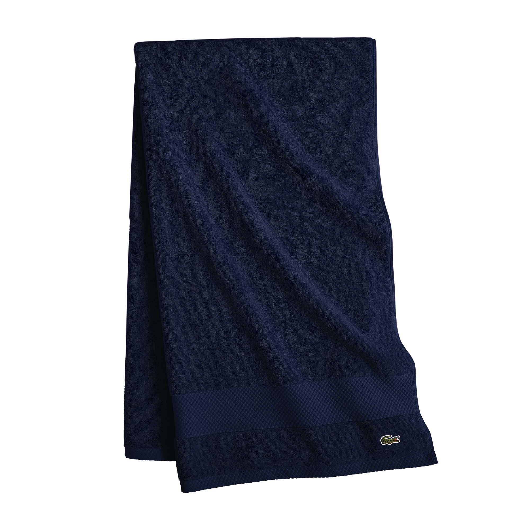 Lacoste Heritage Supima Cotton Bath Sheet, Navy, 35" x 70"