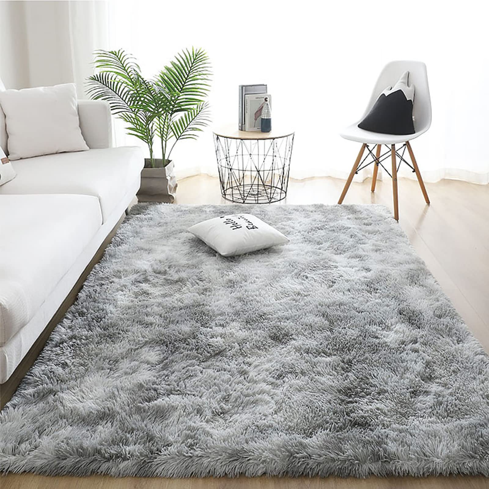 Ergocar Tappeto Pelo Soggiorno, Moderno Tappeto Camera da Letto Soggiorno, Tappeti Super Morbido e Antiscivolo, Shaggy Tappeti, Calda Decorazione del Pavimento in Casa