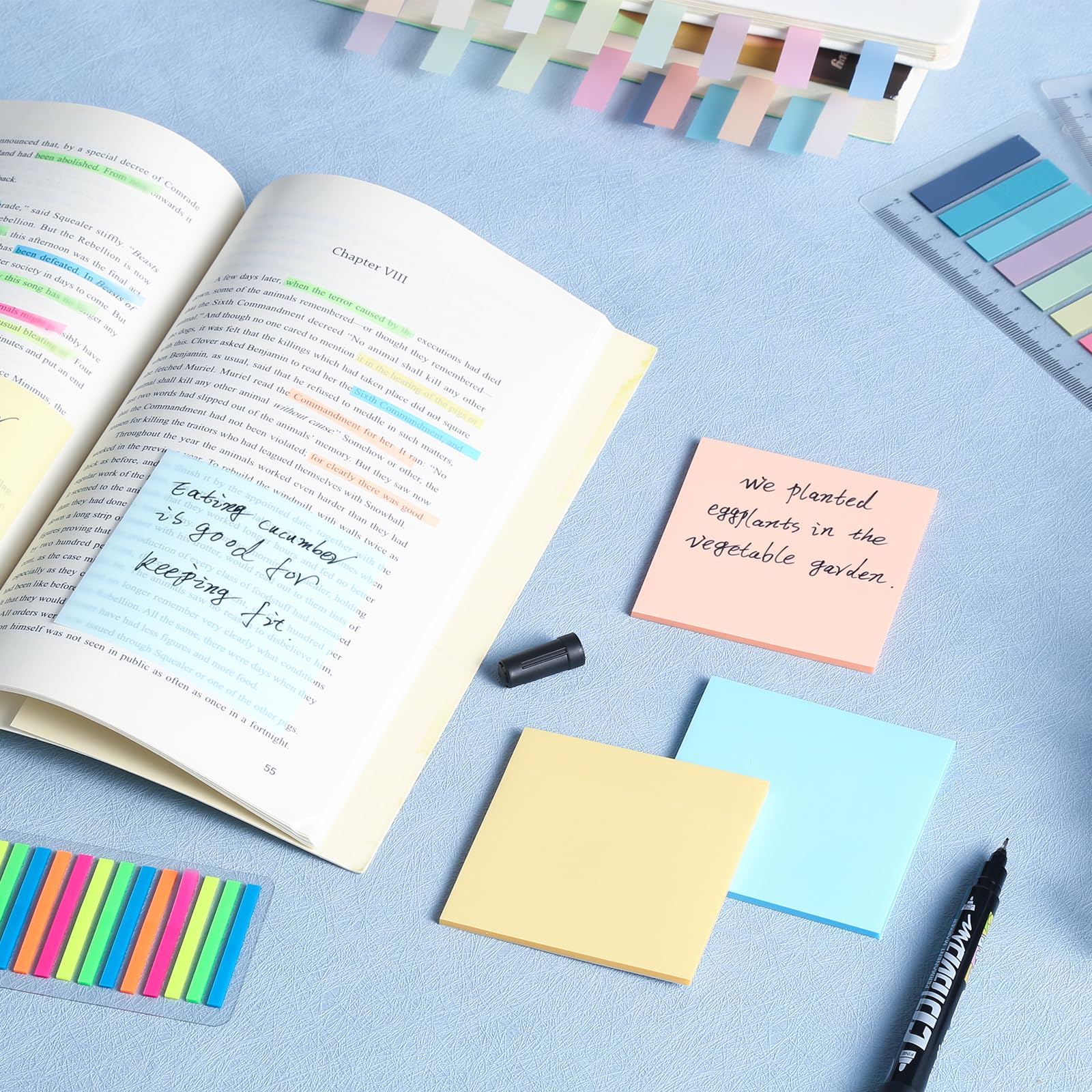 Bible Book Tabs Yoqb Book Annotation Kit With 1000 Sheets Transparent ...