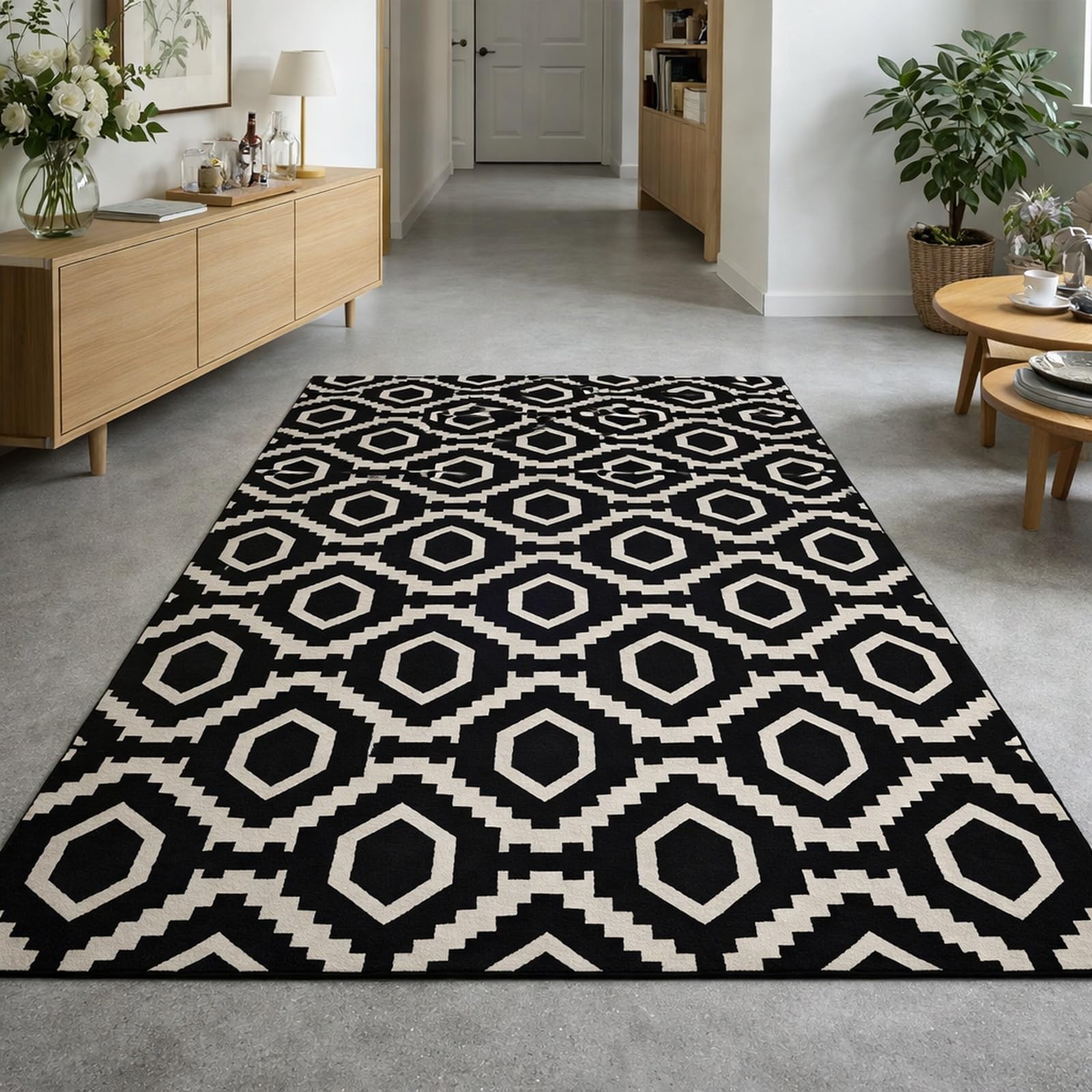 Alfombras antideslizantes para dormitorio de 80 x 120 cm de fácil cuidado