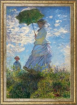 Amazon.co.jp: ポスター クロード モネ (散歩 日傘をさす女性) A4