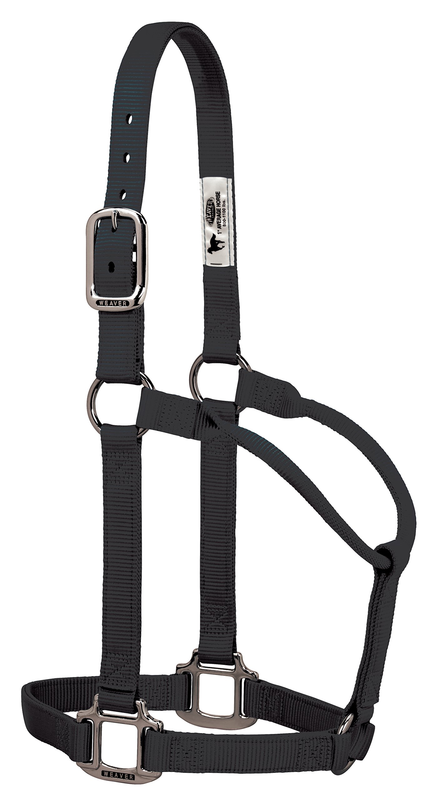 Weaver Leather Orijinal Ayarlanabilir Olmayan Naylon Halter Krom Kaplama Donanım