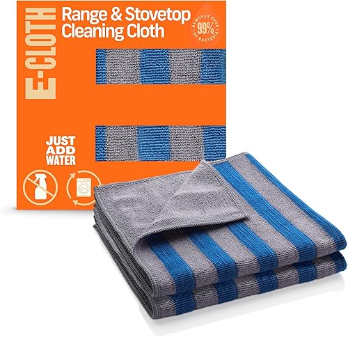 E-Cloth Range & - Paño de limpieza para estufas, paño de limpieza de microfibra reutilizable de alta calidad, limpiador ideal para horno y estufa de