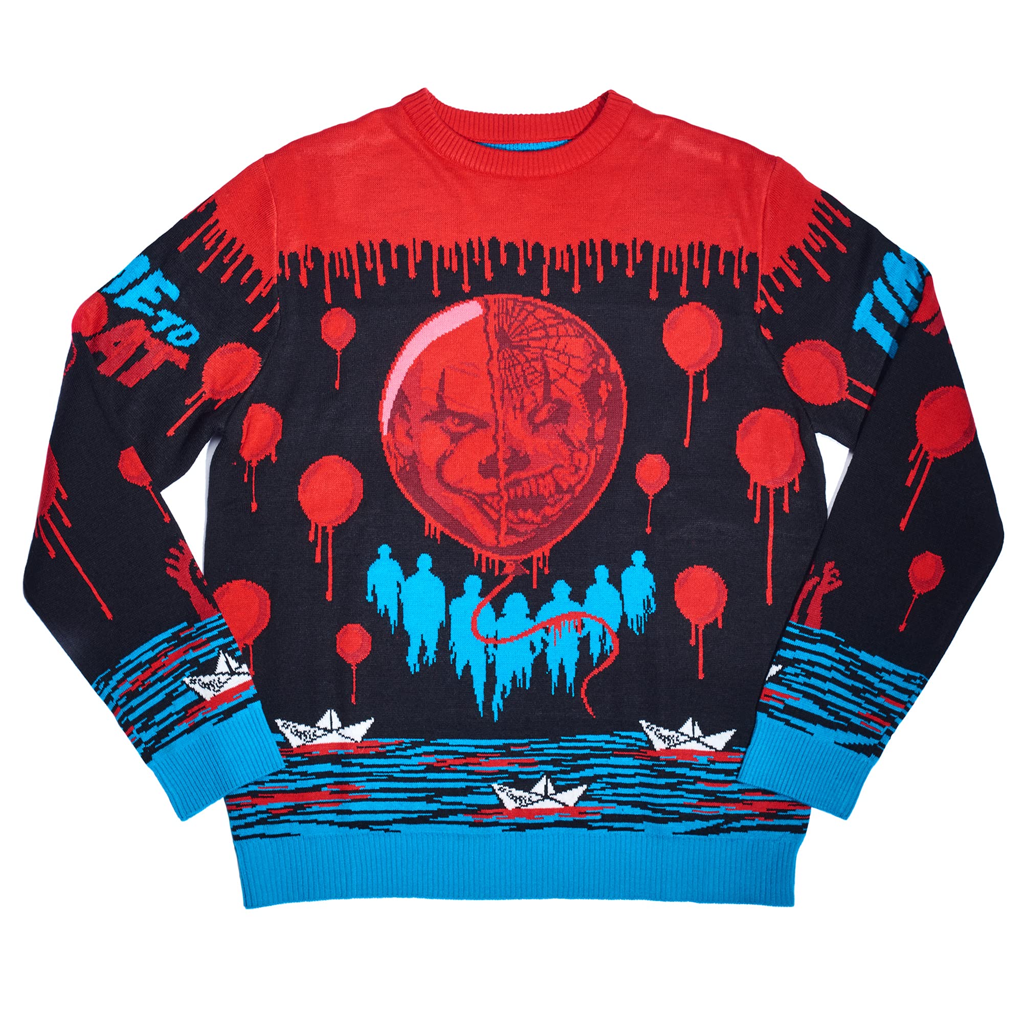 Numskull Pennywise Official Unisex Knitted Jumper, 3X-Large-Ugly Novelty Christmas Sweater Gift