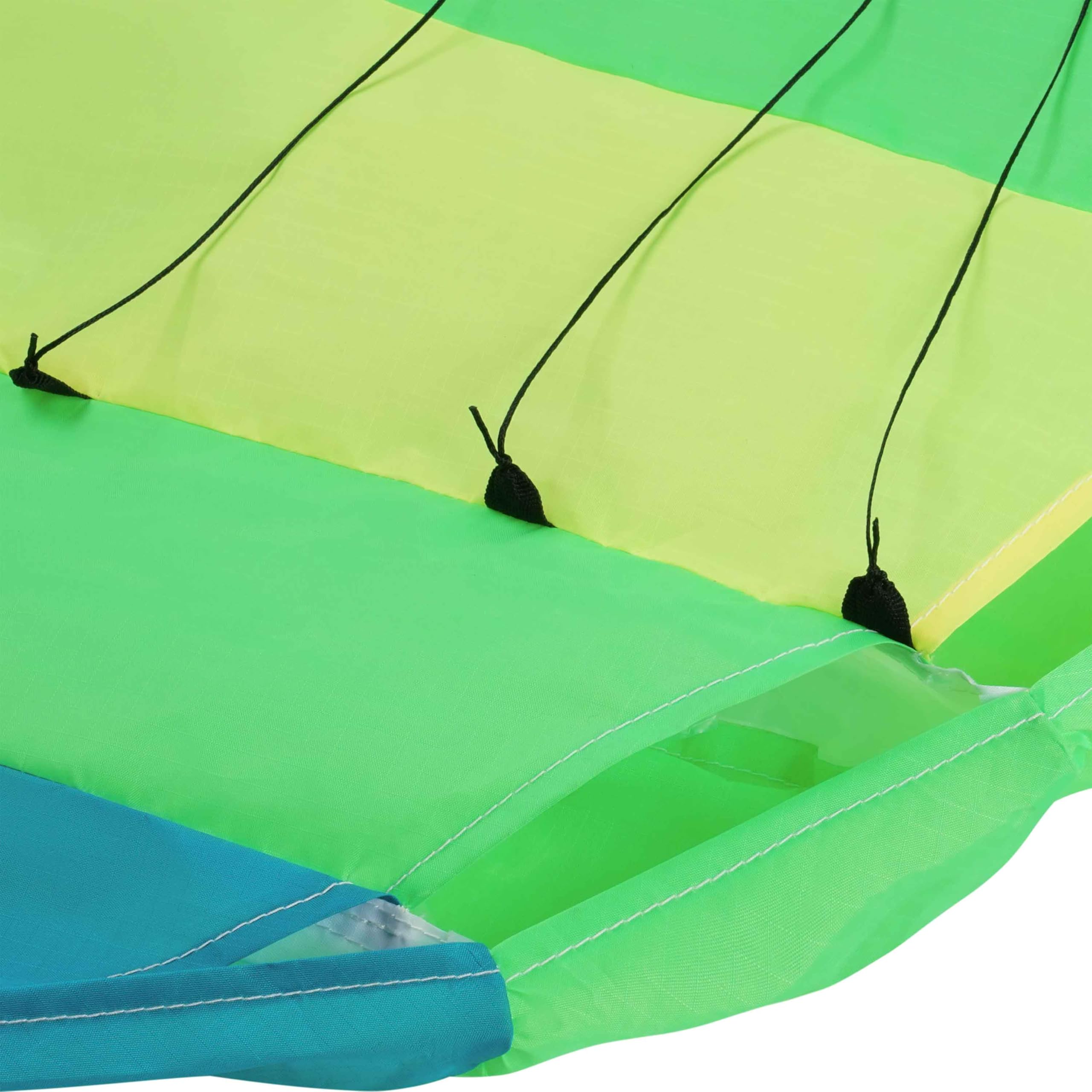 Wolkenstürmer Paraflex Basic 1.7, Verde: Cometa de 2 líneas Lista para Volar para Principiantes