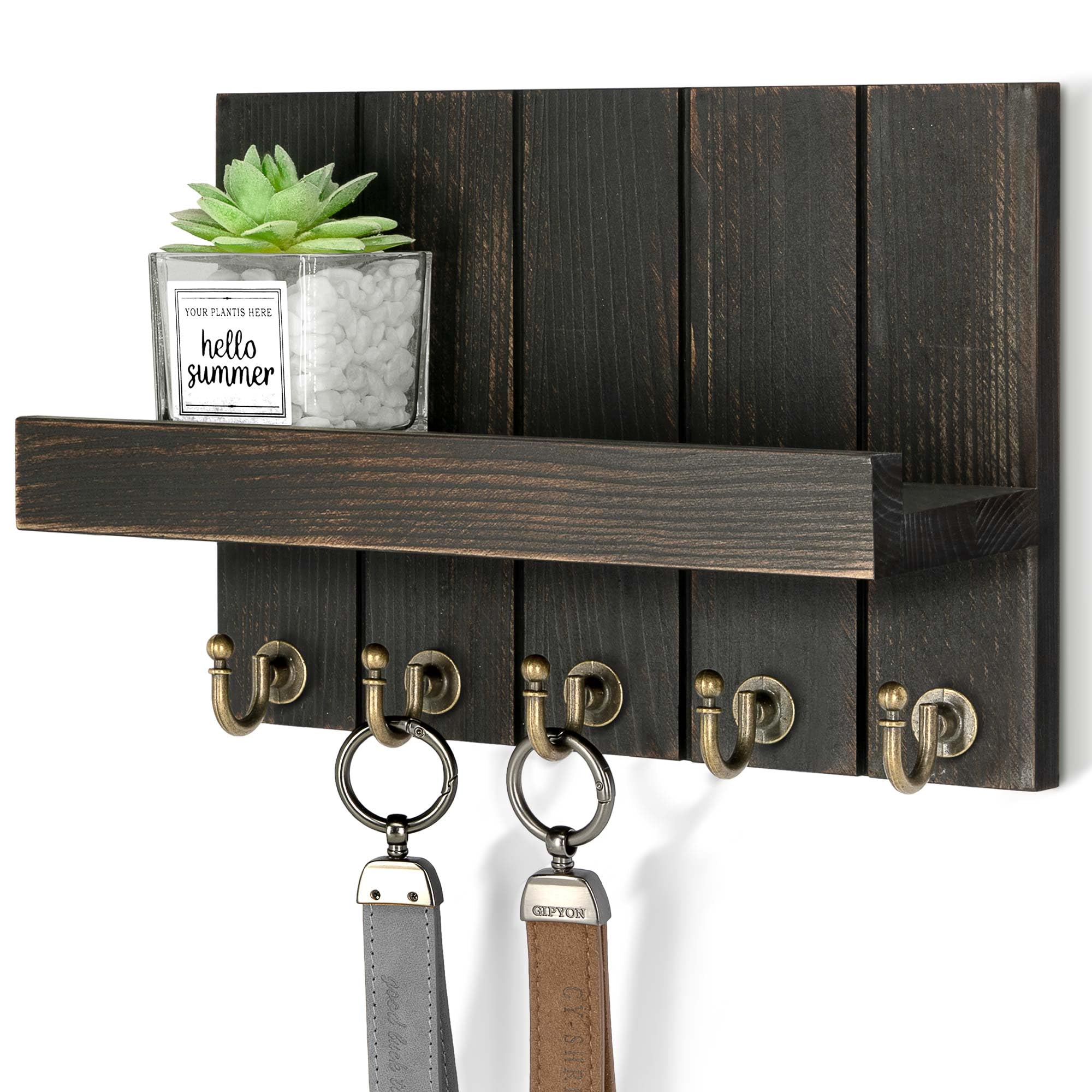Rebee Vision Key Holder - Wall Mount with 5 Hooks -30 Rebee Vision Key Holder - Wall Mount with 5 Hooks -30