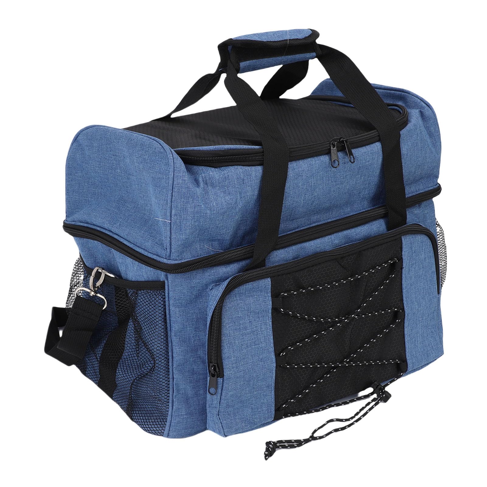 Sac de Boule de Bowling 2 balles, Sac de Bowling à Deux balles avec Support rembourré et bandoulière réglable, Accessoires de Bowling Portables en Nylon pour Chaussures jusqu'à la