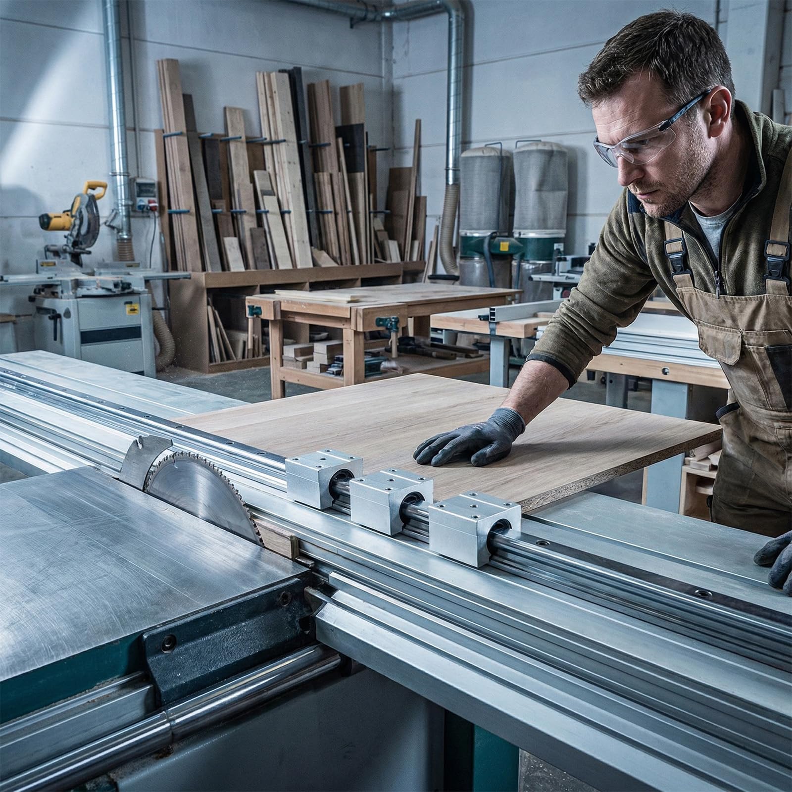 Ensemble de 4 Blocs Linéaires à Glissière SBR20UU - Aluminium de Haute Précision pour Rail de Guidage 20mm - Idéal pour Imprimante 3D, Fraiseuses CNC et Machines de Gravure - Performance Fluide et Lon