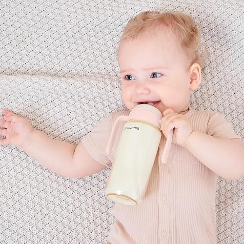 Miniatura 7 de Mombella Skinsoft - Biberón clásico 2 en 1 y vaso con popote con asa, biberones de PPSU y vaso para sorber, biberón de silicona Skinsoft para bebés