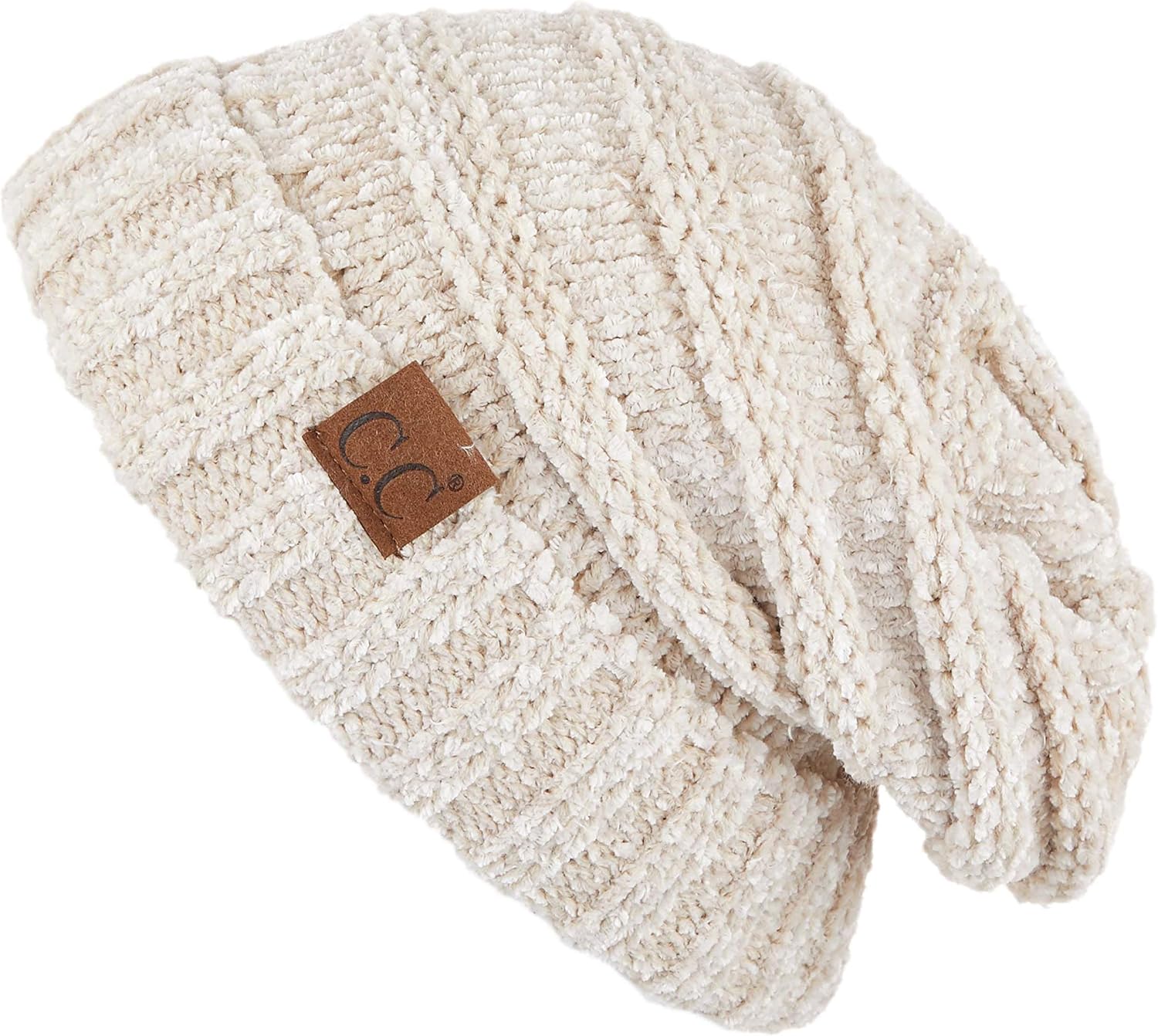 C.C Hat-100 Oversized Baggy Slouch Thick Warm Cap Hat Skully Cable Knit Beanie
