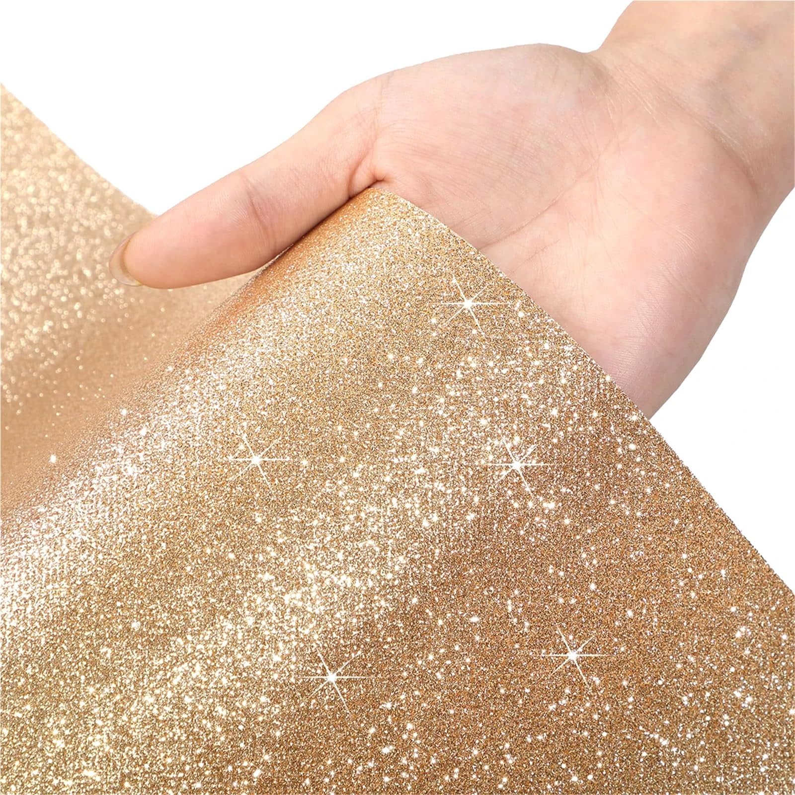 Hochzeit Gang Läufer Hochzeitsgangläufer Teppich Anti-Rutsch Hochzeit Goldener Gold Zeremonie Party Bühne Teppiche Hochzeitsteppich(500CM_0.75M)