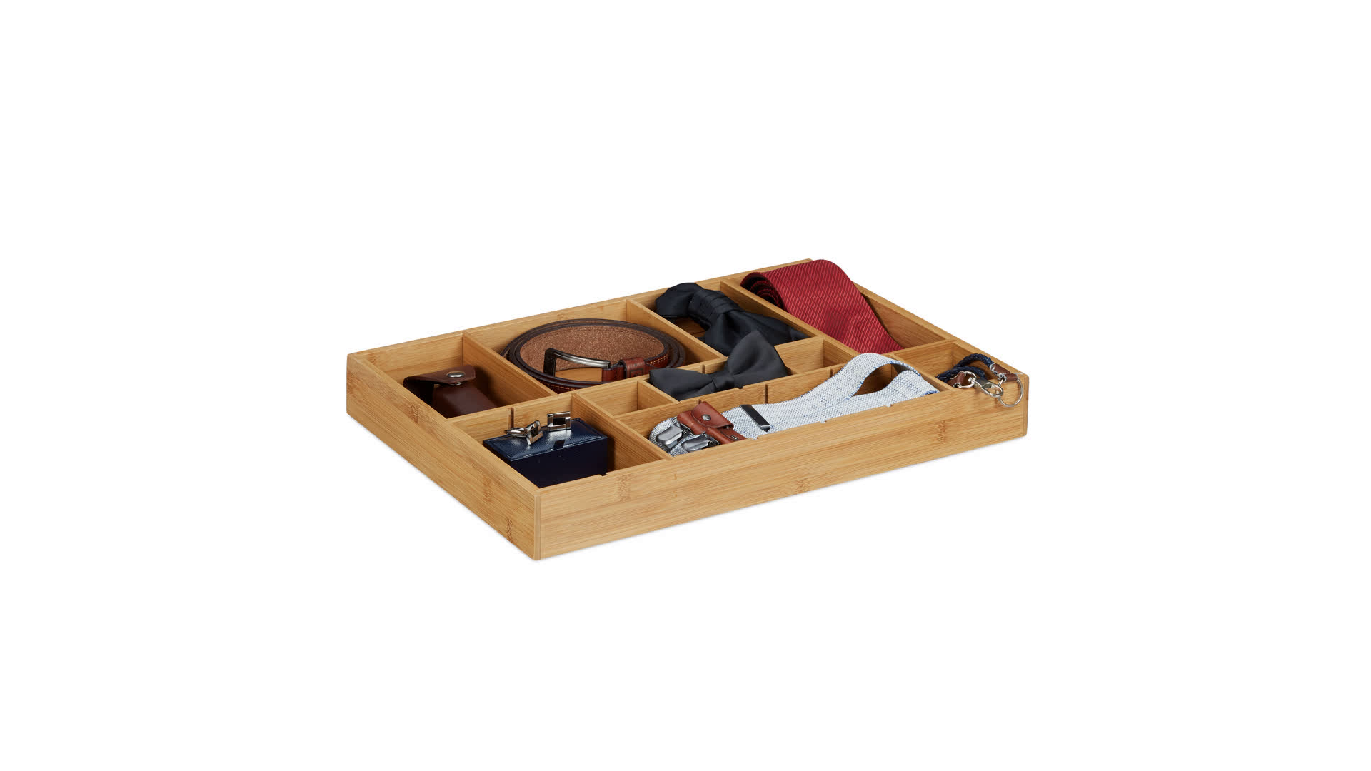 relaxdays Divisori da Cassetto, Set 4 Separatori da Cucina 6 x 55 cm, Organizer Armadio