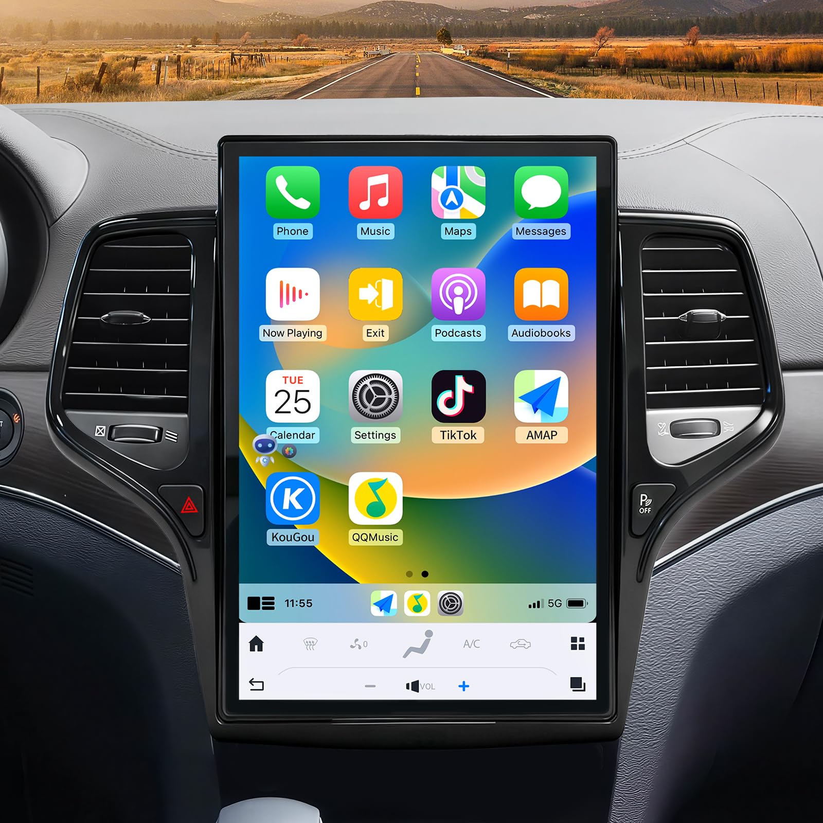 Amazon.com: Qualcomm Car Radio for Jeep Grand Cherokee 2014-2020