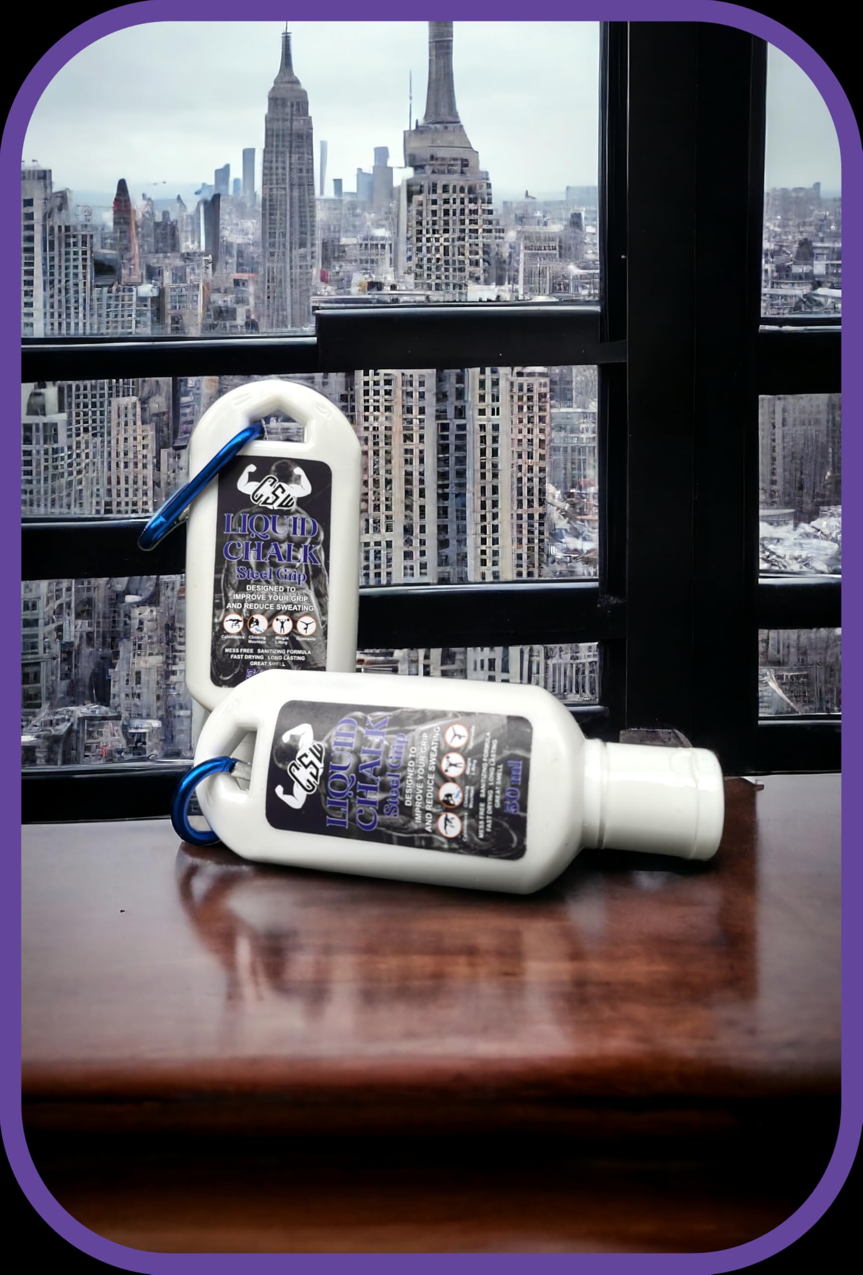 Liquid Chalk Gym : Superior Grip and Sweat-Free Hands for Calisthenics, Weightlifting, Gym, Rock Climbing, Crossfit, Powerlifting, Dancing, Gymnastics