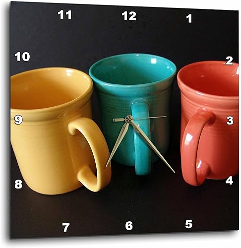 3dRose DPP_12749_1 Reloj de pared, café o té, 10 x 10 pulgadas