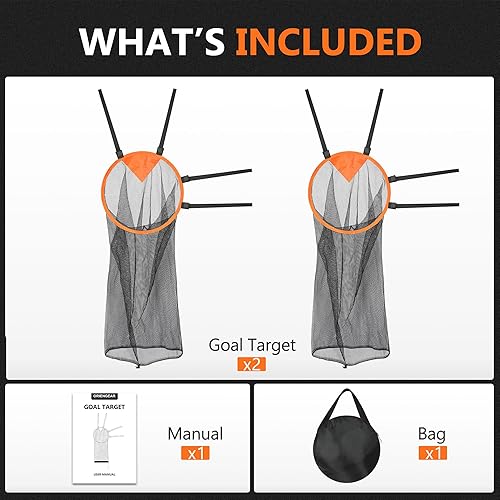 Miniatura 7 de Paquete de 2 objetivos de fútbol portátiles, red de esquina, objetivo de fútbol juvenil, red de fútbol juvenil, portero, práctica de portero,