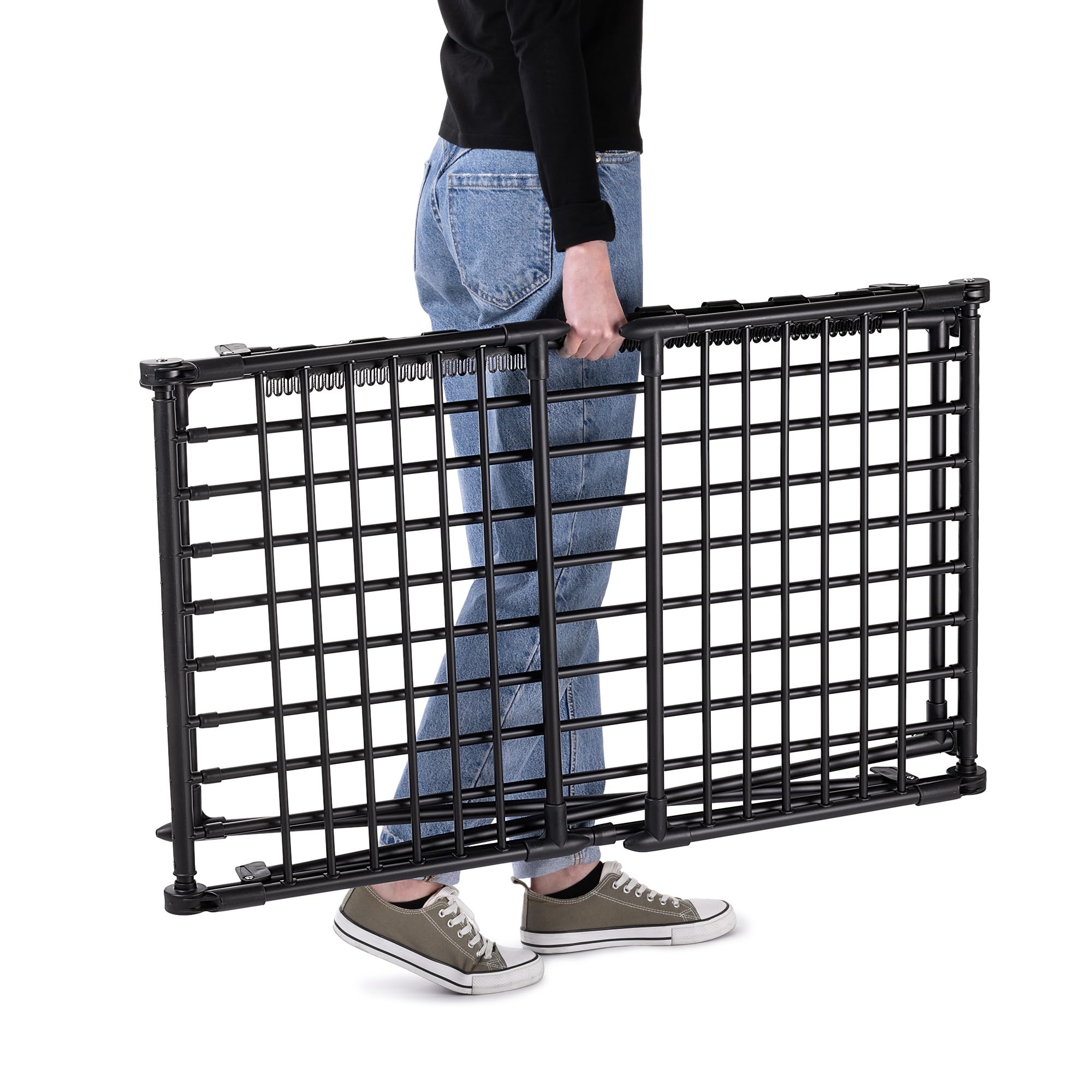 KADAX Tendedero extensible, 257x60x99 cm, secador de pie con gran superficie de secado, secador de ropa plegable, tendedero de alas extensible (Negro)
