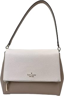 Kate Spade Leila Medium Pebbled Leather Shoulder Bag (Warm beige)